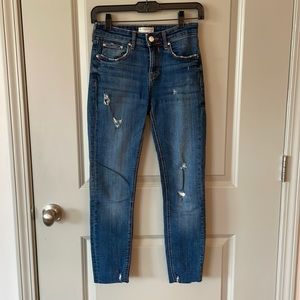Zara Woman distressed ankle crop